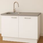 Keukenblok 120 met spoelbak, kraan en vaatwasser