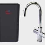 Ace boil Chroom kraan met J uitloop samen met Boiler