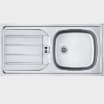 Rvs Franke spoelunit met afdruip