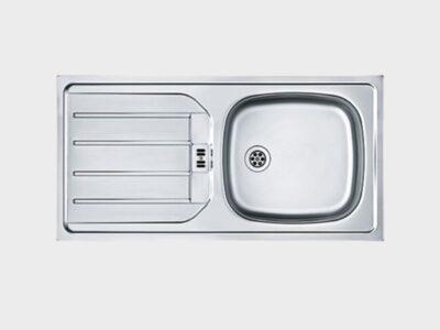 Rvs Franke spoelunit met afdruip