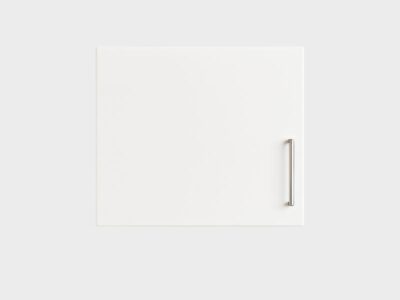 Hangkast wit met rvs greep