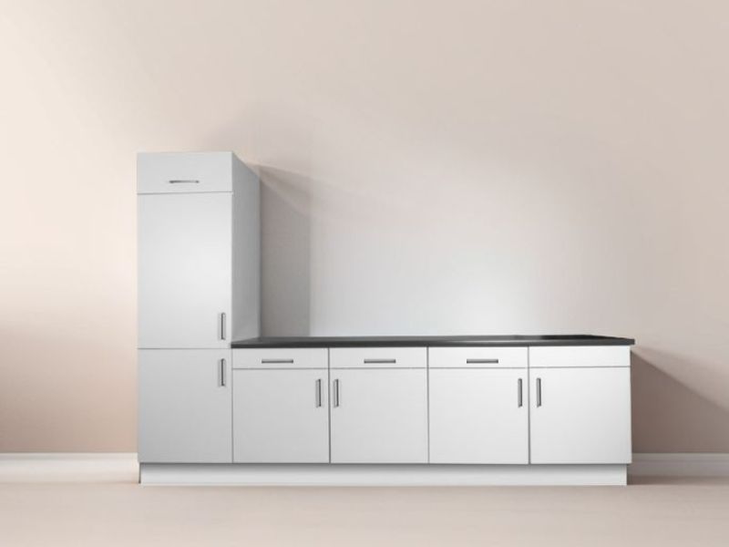 uper (19) Outlet | Keukenblok 300 cm | Hoge kast - Afbeelding 1