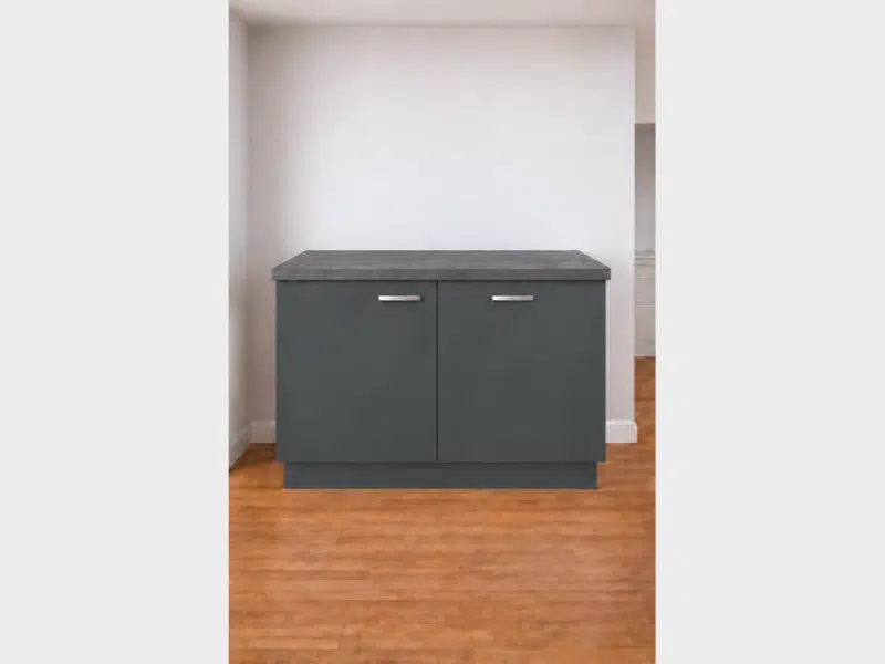 Keukenblok vaatwasser 120 cm grafiet Keuken 120 cm met binnenlade in het grafiet